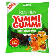 Конфеты желейные Roshen Yummi Gummi Mini Bear Mix 200г - Фото