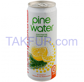 Напиток б/а Morshynska plus PineWater лим лимон сл/газ 0.33л - Фото