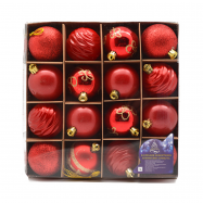 НАБІР  КУЛЬКИ ЯЛИНКОВІ 16 ШТ - Фото