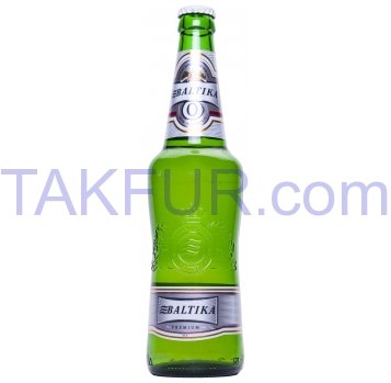 Пиво Балтика №0 светлое безалкогольное 0.5% 0.5л - Фото