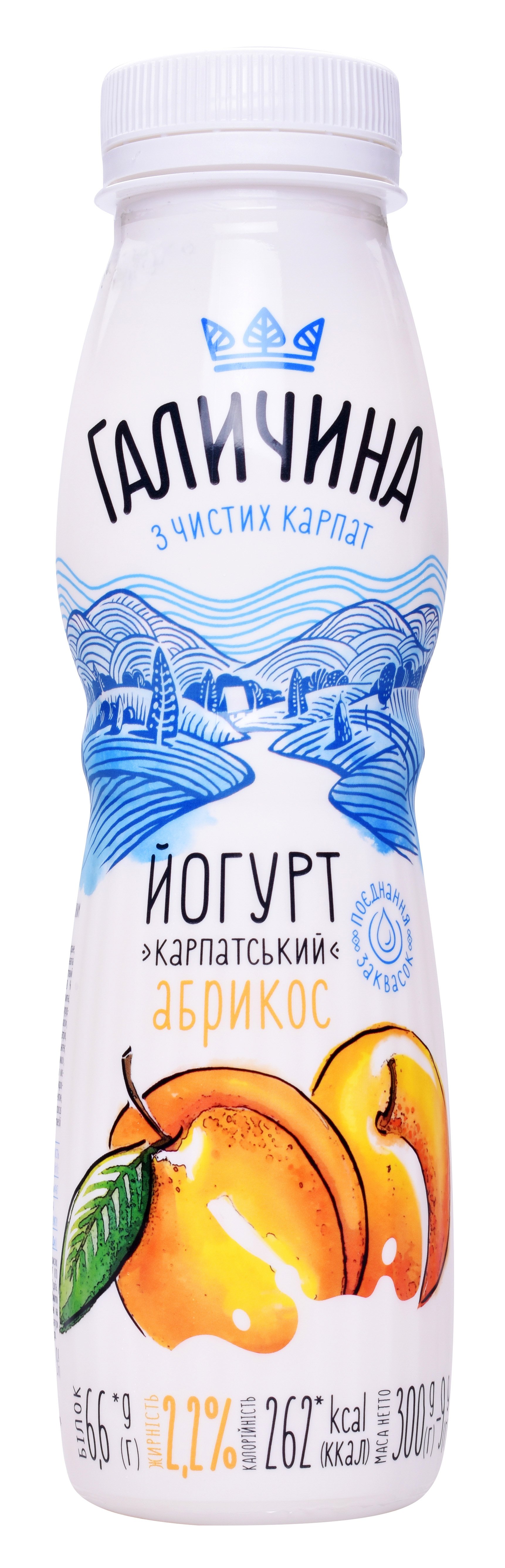 Йогурт Галичина Абрикос 2.2% 300г купить онлайн с доставкой в офис или ...