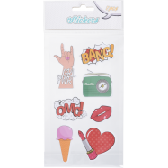 СТІКЕРИ 7 ШТ АСОРТ  LOVE - Фото