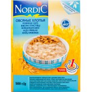 Хлопья Nordic овсяные быстрого приготовления 500г