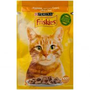 Корм влажный Friskies с курицей в подливке для кошек 85г - Фото