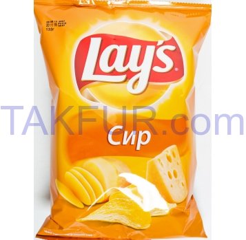 Чипсы Lay`s картофельные со вкусом сыра 133г - Фото