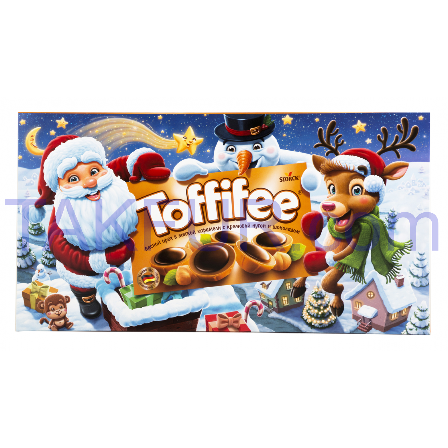 Конфеты Toffifee с лесными орехами 125г*3шт 375г купить онлайн с ...