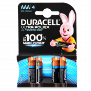 Батарейка Duracell AAA 1.5V LR03 4шт/уп - Фото