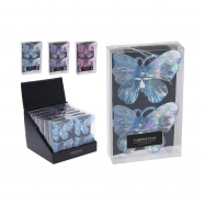 Прикраси новорічні ялинкові у формі метеликів 2 штуки по 115X15X105 мм - Фото