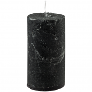 PRAGNIS СВІЧКА РУСТІК ЦИЛ. (55 Х 10, 20 ГОД) : ЧОРНИЙ - Фото