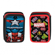 Пенал YES твердый двойной HP-01 Marvel Avengers черный - Фото