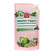 Мыло жидкое Fine Life Авокадо гуава личи антибактериальн 1л - Фото