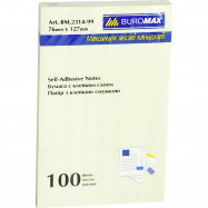 Бумага Buromax с клейким слоем 76*127мм 100Л - Фото