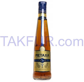 Напиток Metaxa алкогольный 5 звезд 38% 0,5л - Фото