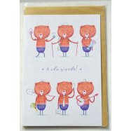 Открытка поздравительная КИНЗА J002 1шт - Фото