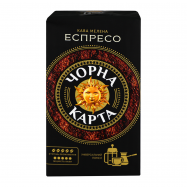 Кофе Чорна карта Эспрессо натуральный жареный молотый 225г - Фото