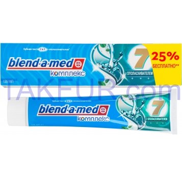 Зубная паста Blend-a-med 2в1 Комплекс 7 с ополаскиват 125мл - Фото