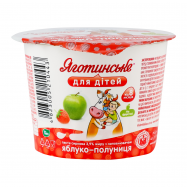 ЯМЗ СИРКОВА ПАСТА 3,9%90Г : ЯБЛУКО+ПОЛУНИЦЯ - Фото