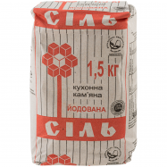 Соль Артемсоль йодированная поваренная пищевая камен 1,5кг - Фото