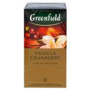 Чай Greenfield Vanilla Cranberry черный байх 1,5г*25шт 37,5г - Фото