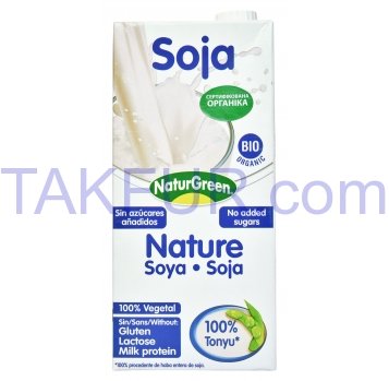 Молоко соевое NaturGreen органическое растительное б/сах 1л - Фото