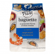 Сухарики Flint Baguette Морской коктейль+Тартар соус 70г - Фото