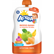 АГУША ПЮРЕ 90Г : ЯБЛ/БАН/ПЕЧ - Фото