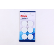 SIGMA МАГНІТ D=3.2СМ 5ШТ : БІЛИЙ - Фото
