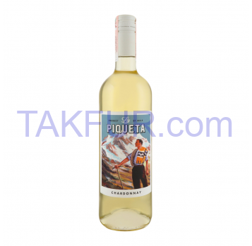 Вино La Piqueta Shardonnay белое сухое 13% 0.75л - Фото