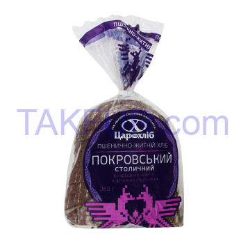 Хлеб Цар хліб Покровский столичный пшенично-ржаной 350г - Фото