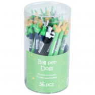 Ручка шариковая автоматическая синяя Color Dog - Фото