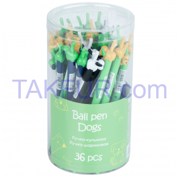 Ручка шариковая автоматическая синяя Color Dog - Фото