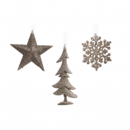 Підвіска Gold пластикова в асортименті 10см - Фото