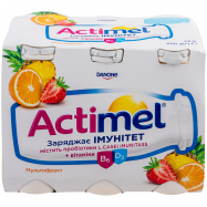 Продукт кисломолочный Actimel мультифрукт 1,5% 100г - Фото