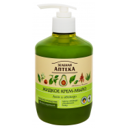 Крем-мыло Зеленая аптека Алоэ и авокадо жидкое 460мл - Фото