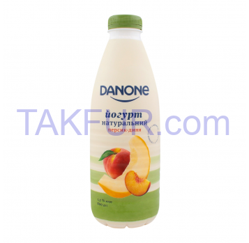 Йогурт Danone Персик-дыня питьевой 1.5% 800г - Фото