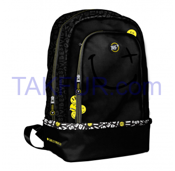 Рюкзак YES S-79 Smiley World Black&Yellow черный - Фото
