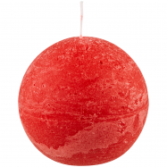 СВІЧКА Р ШАР 6,5 СМ : ЧЕРВОНИЙ - Фото