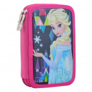 Пенал 1 Сентября твердый двойной Frozen 20*13*4.5 - Фото