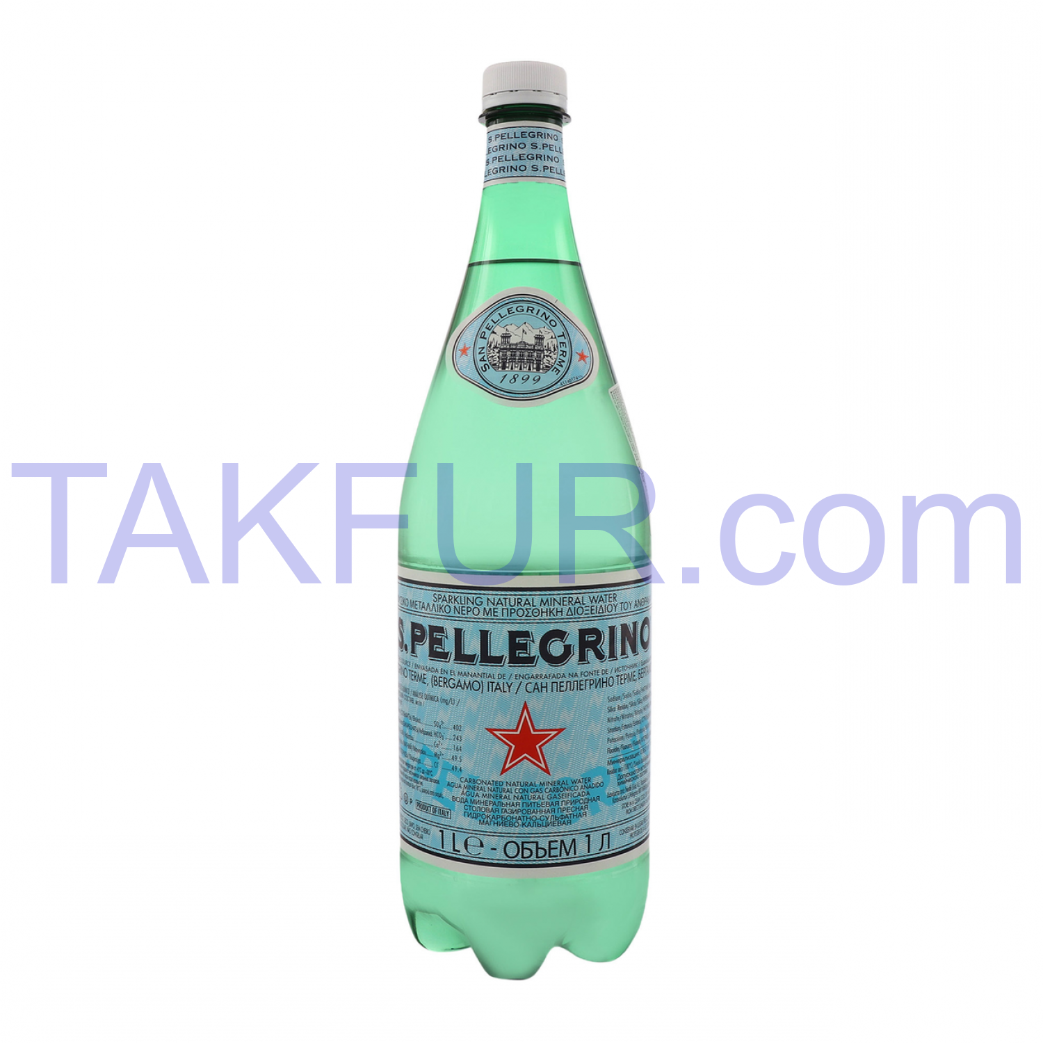 Вода минеральная San Pelegrino газированная 1л купить онлайн с ...