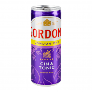 Напиток слабоалкогольный Gordon`s Gin&Tonic газ 6.4% 0.25л - Фото