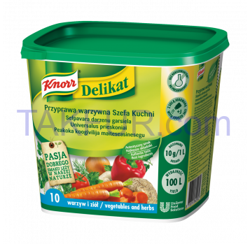 Knorr Приправа Деликат Универсальная овощная 1 кг - Фото