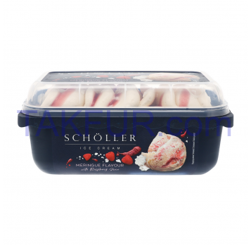 Мороженое Scholler Меренга с малиновым соусом 571г - Фото