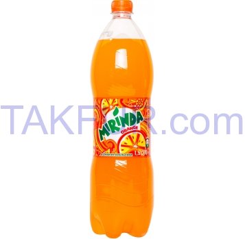 Напиток Mirinda Orange вкус апельсина безалк сильногаз 1,5л - Фото