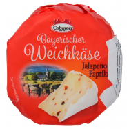 Сыр Coburger баварский с перцем халапеньо 45% 150г - Фото
