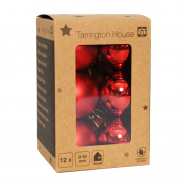 Набір куль Tarrington House червоний 12 пр 50мм - Фото