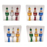 Набор новогодних украшений подвес Солдатик 12см * 3шт - Фото