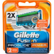 Кассеты для бритья Gillette Fusion ProGlide Power сменн 2шт - Фото
