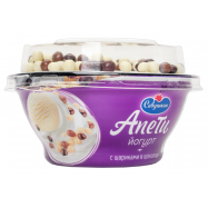 Йогурт Савушкин Апети Пломбир и злаковые шарики 5% 105г - Фото