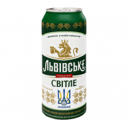 ЛЬВІВСЬКЕ ПИВО СВІТЛЕ 0,5Л З/Б - Фото