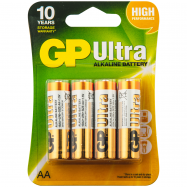 Батарейки GP Ultra Alkaline 1.5V AA 4шт - Фото